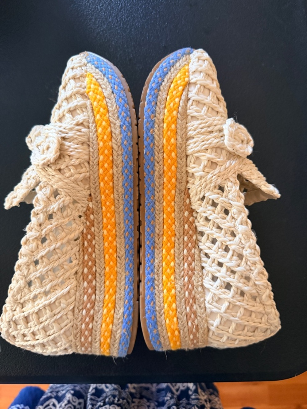 LIMITED EDITION! Dolce Vita  Jaka Citrus Multi Raffia size 5.5